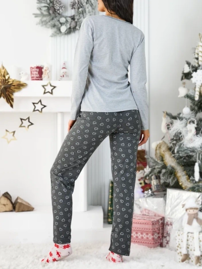 Royalfashion bombažne ženske pižame s printom srca