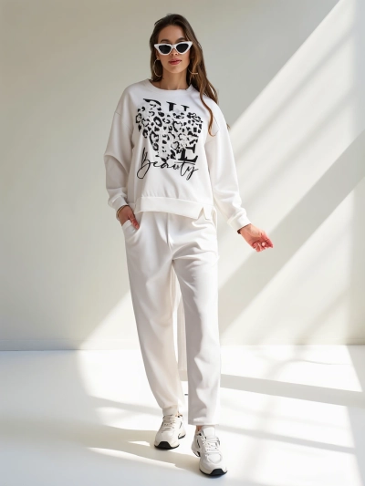 Royalfashion Ženski viskozni set s potiskom