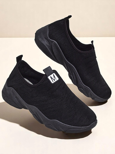 Royalfashion Zapatillas deportivas femeninas sin cordones Flex Move