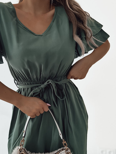 Royalfashion Ženska preprosta midi obleka