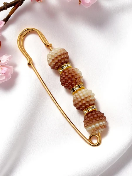 Okrasna ženska broška s perlami Four Pearls