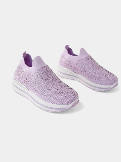 Ženske športne čevlje Royalfashion Slip-on s kamni Adeq