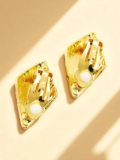 Royalfashion Ženski klipsni uhani s kubičnim cirkonijem