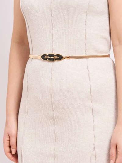 Ženski zlati kovinski pas Callista – eleganca v italijanskem slogu