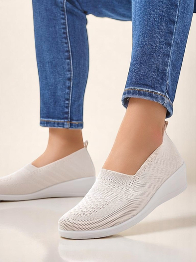 Royalfashion Ženske loaferice na nizkem wedges Epoles