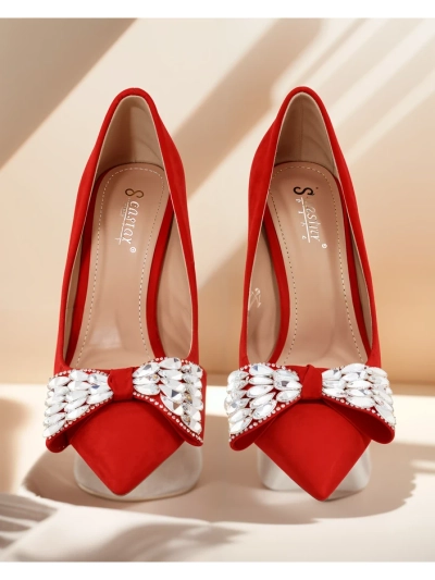 Royalfashion Ženske stiletto pete z metuljčkom Cocarte
