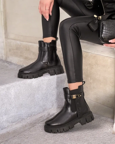 Royalfashion Ženski škornji iz eko usnja Dobinas