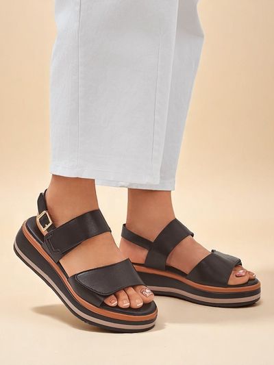 Royalfashion ženski sandali z debelejšim podplatom Tulipp