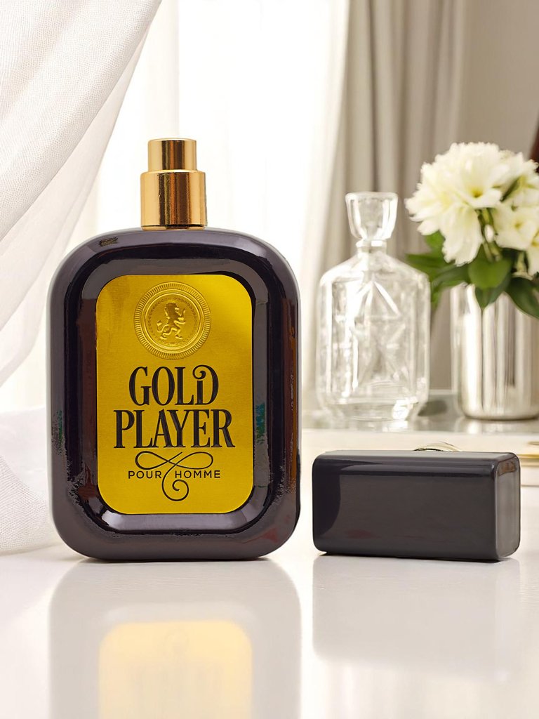 Navdihnjen eau de parfum za moške Gold Player Black