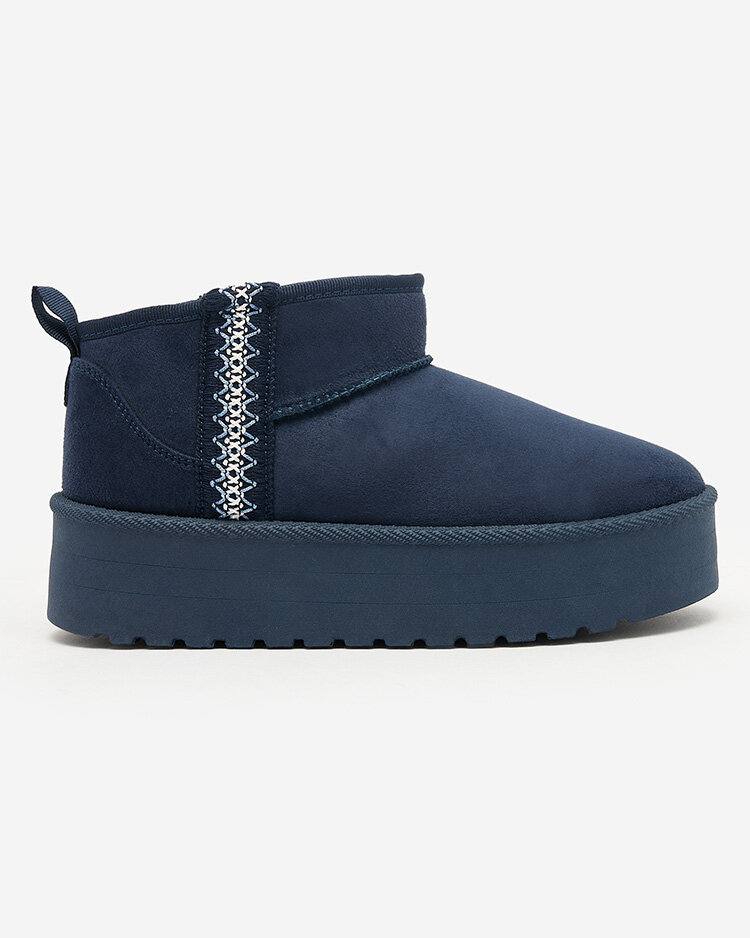 Royalfashion Svetlo rjavi ženski čevlji a'la snežni škornji z ornamentom Parisela