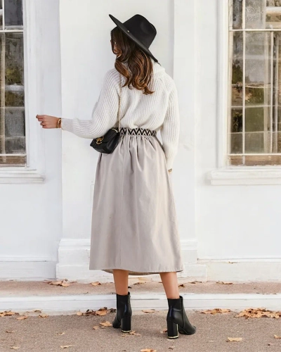 Royalfashion Ženska midi krila a'la keper
