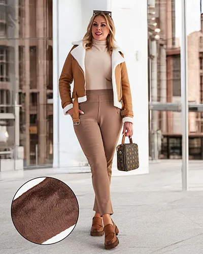 Royalfashion Ženske izolirane hlače tregings PLUS SIZE