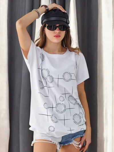 Royalfashion Ženska bombažna majica z printom
