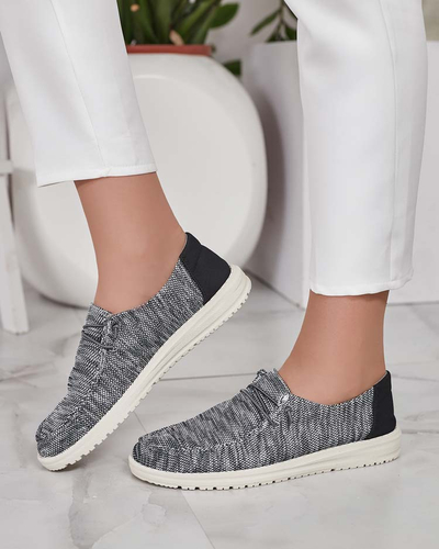 Royalfashion Ženski polpravi čevlji s čipko