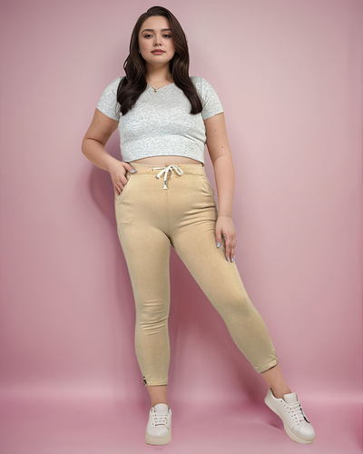 Royalfashion Ženske hlače PLUS SIZE