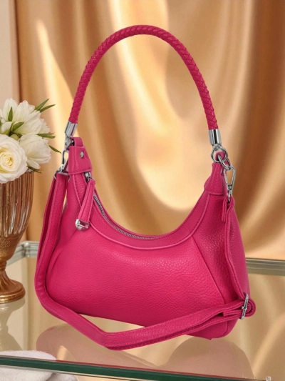 Royalfashion Majhna ženska torbica iz eko usnja z okrasnim pasom Lacquea