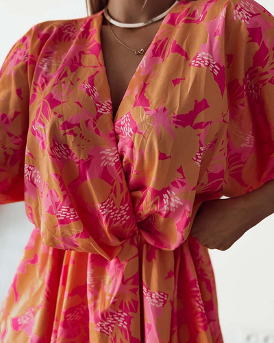 Royalfashion Ženska mini obleka z izvirnim vzorcem