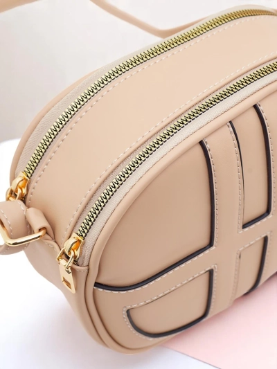 Royalfashion Majhna ženska okrogla torbica iz eko usnja Riva Circle