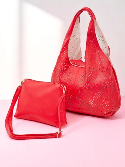 Royalfashion Velika ženska torba shopper Lira Čipka