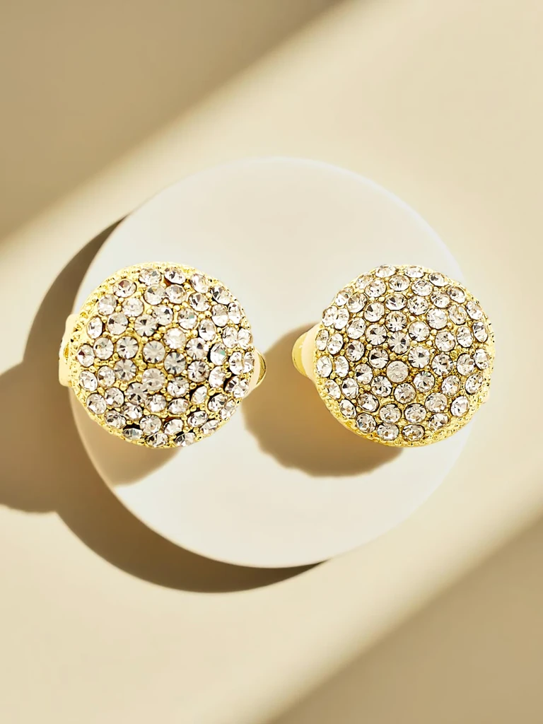 Royalfashion Ženske sponkaste uhane s kubičnim cirkoni