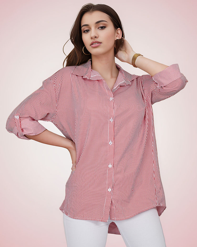 Royalfashion Ženska črtasta srajca