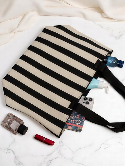 Royalfashion Torba iz blaga s črtami, za vsakodnevno uporabo