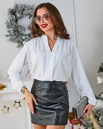 Royalfashion Ženska bluza z bleščicami