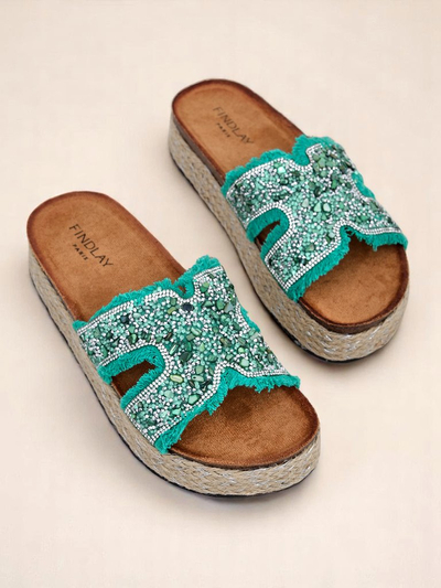 Royalfashion ženski sandali z okraski Candy Candy