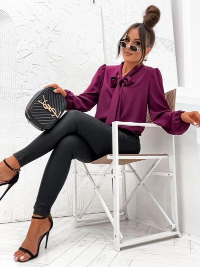 Royalfashion Ženska bluza s mašno