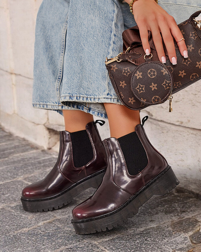 Royalfashion Ženski škornji Movitas iz eko usnja