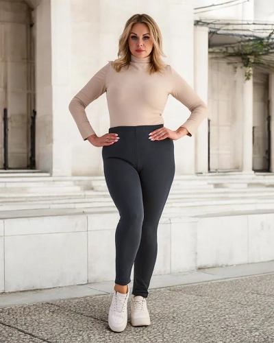 Royalfashion Ženske izolirane hlače tregings PLUS SIZE