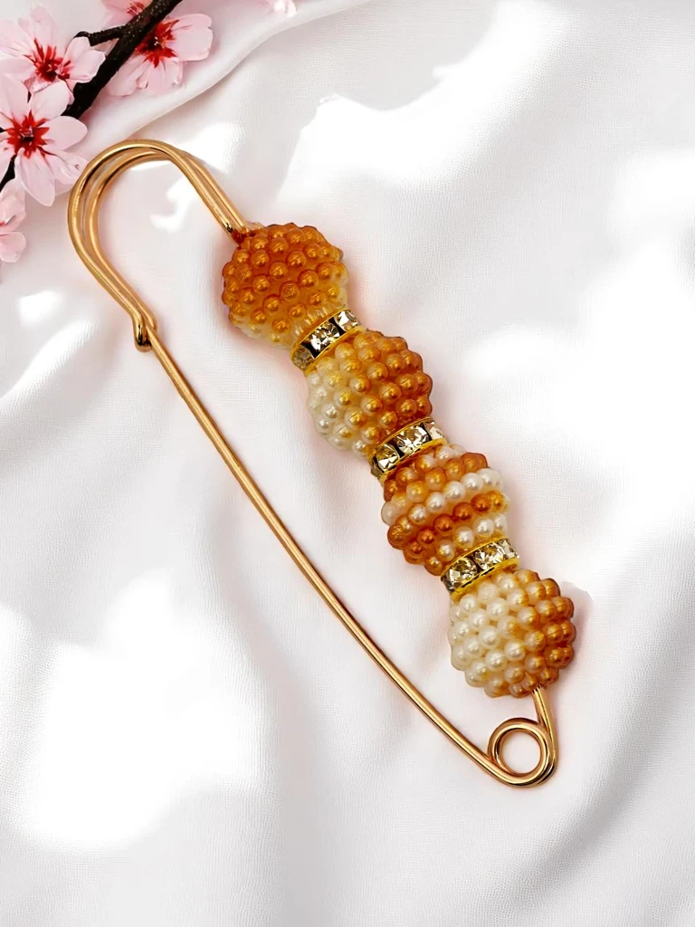 Okrasna ženska broška s biseri Four Pearls