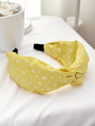 Royalfashion Okrašena pletena naglavna trakica Nela