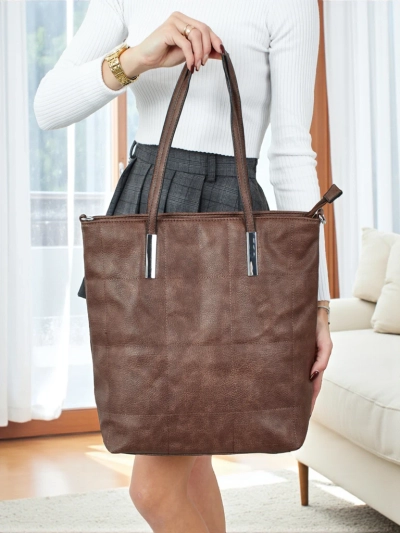 Ženska shopper torba iz eko usnja Tessira