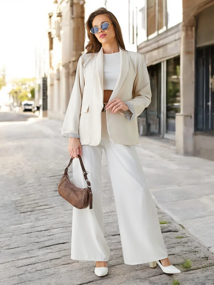 Royalfashion Ženski blazer brez zapiranja Elegantes