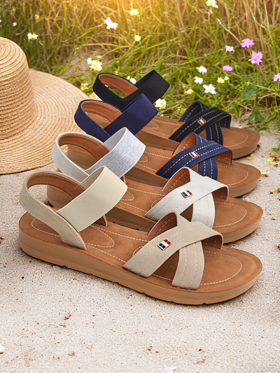 Royalfashion ženske sandale z elastičnimi trakovi Zerefis