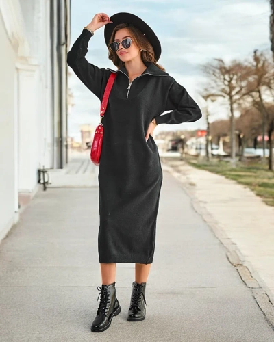 Royalfashion Duga haljina-sweater za žene