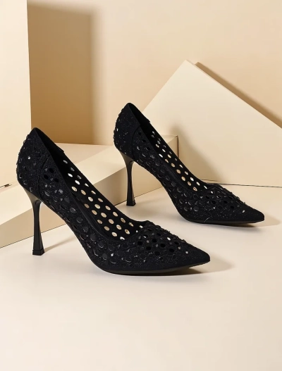 Royalfashion Ženski čevlji z odprtimi prstnimi konicami Ecatte