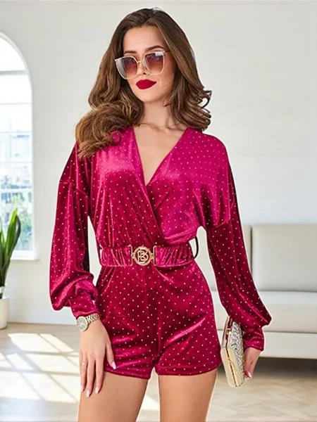 Royalfashion Ženski kombinezon z diamanti