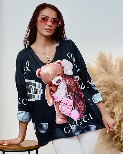 Royalfashion Ženska bluza s potiskom