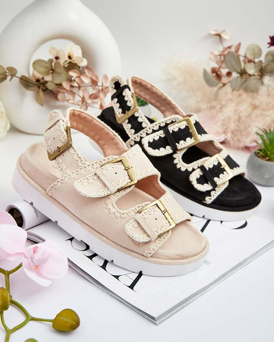 Royalfashion Ženski sandali Lunnay eko iz semiša