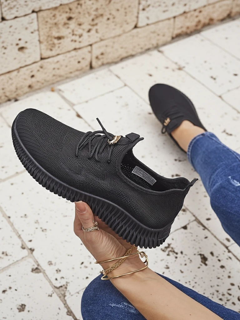 Royalfashion Slip-on ženski športni copati iz tekstilne tkanine Royaletta