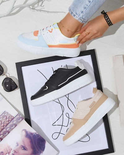 Royalfashion Sportowe sneakersy damskie w kolorze czarnym Hellar