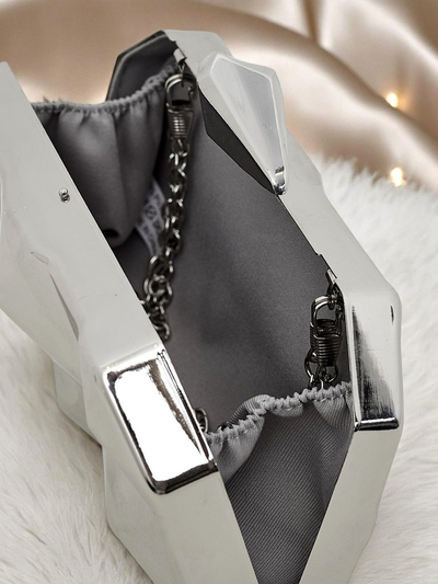 Royalfashion Ženska kuverta torbica Metal Muse