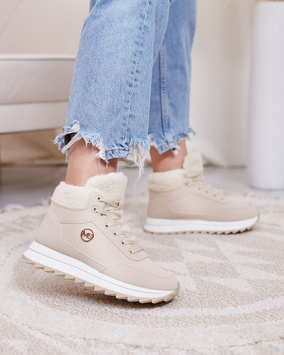 Royalfashion Ženski izolirani športni čevlji v bež barvi Cerrto