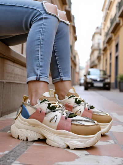 Royalfashion Ženske tenisice na debelejšem podplatu Reterri