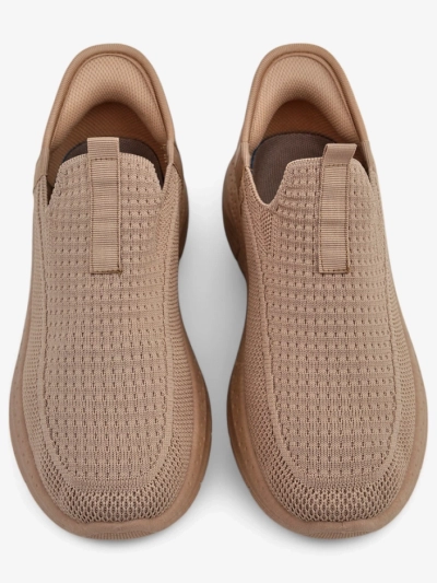 Ženski slip on čevlji Selene Bež – udobni športni copati s plosko peto