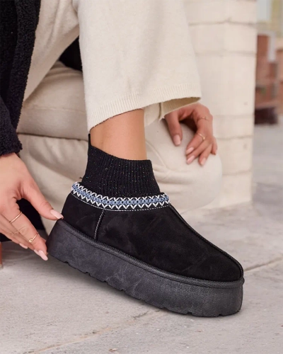 Royalfashion Kratke ženske zimske čizme a'la Nananna