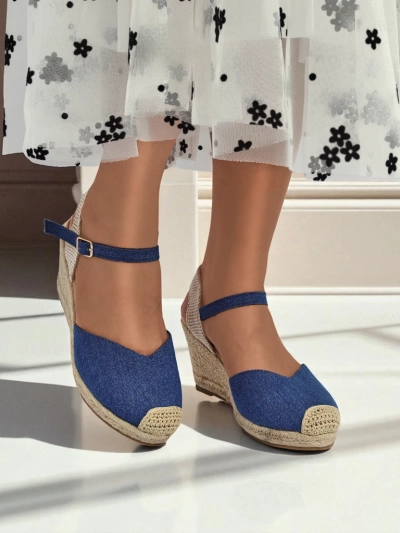 Royalfashion Ženski sandali z wedge peto Solara Espadrilles