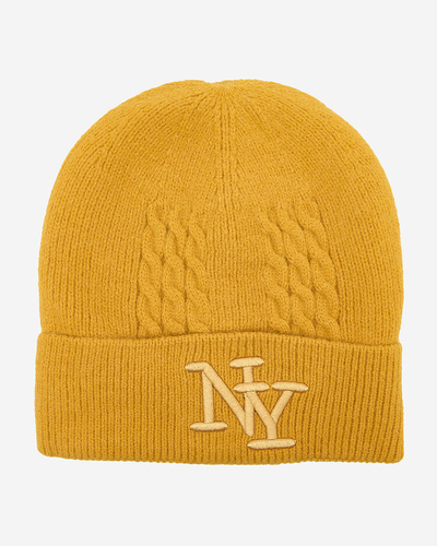 Royalfashion Izolirana ženska kapa Mustard